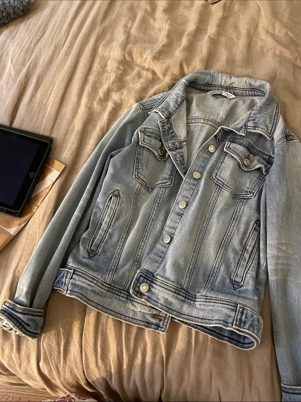 Zara Light Blue Denim Jacket - Women's Jean Jacket